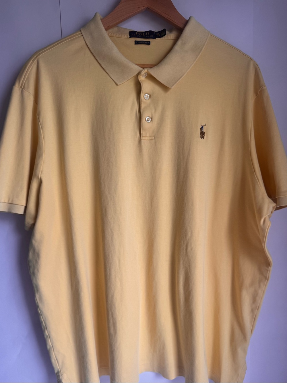 Polo by Ralph Lauren Pale Yellow Short-Sleeve Polo